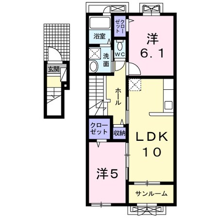 シャイン　Ⅱの物件間取画像